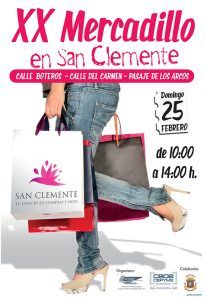 El Mercadillo del Comercio de San Clemente cumple veinte ediciones el domingo con grandes ofertas