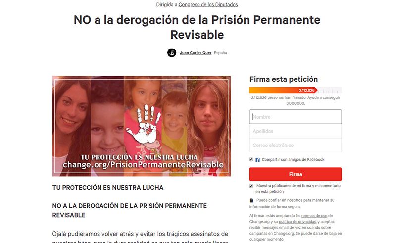 El PP exige a Page y Podemos que se pronuncien sobre la prisión permanente revisable