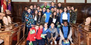 Escolares de la ESO del Colegio Maristas visitan la Diputación Provincial