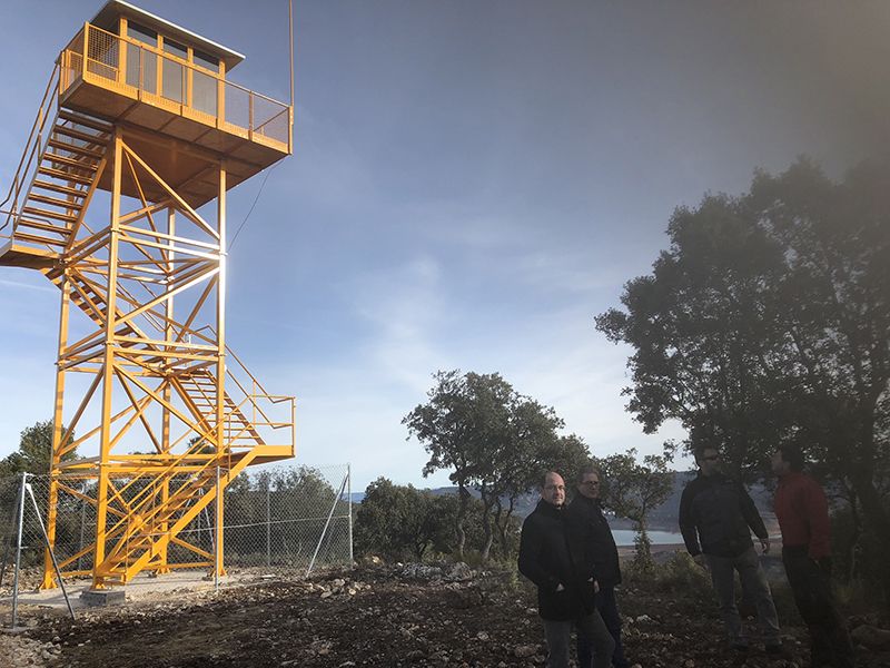 La Junta refuerza los medios para la extinción de incendios en Guadalajara con una nueva torre de vigilancia y cuatro balsas de agua