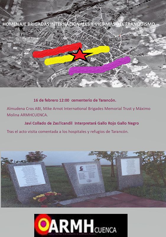 La sanidad republicana durante la guerra centran las jornadas de homenaje a las Brigadas Internacionales de Tarancón