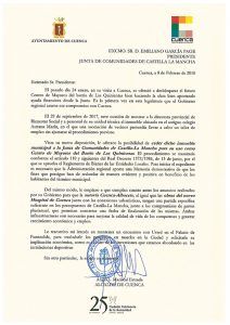 Mariscal remite una carta a Page ofreciéndole el inmueble del antiguo colegio Astrana Marín para un centro de mayores