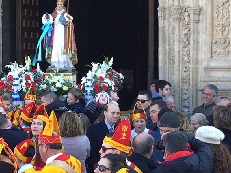 Sánchez-Seco asiste a la festividad de San Blas en Albalate de Zorita