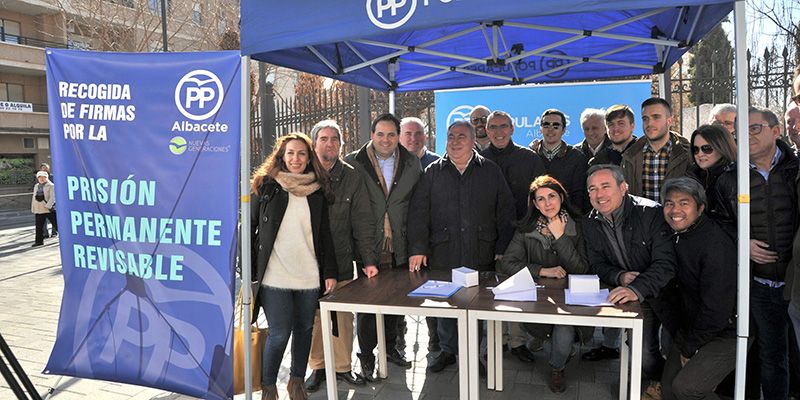 Tirado El PP está con los españoles y con las víctimas, que quieren que no se derogue la prisión permanente revisable