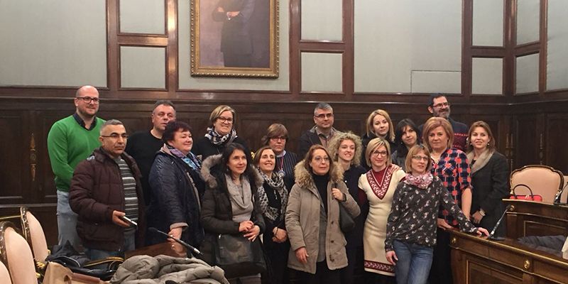 Un grupo de profesores del programa Erasmus+ visita la Diputación de Guadalajara