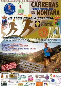 El domingo se celebra en Malacuera el III Trail de la Alcarruela,  primera prueba del Circuito de Carreras de Montaña de la Diputación de Guadalajara