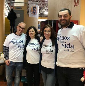 El equipo coordinador de trasplantes del Hospital de Guadalajara dan a conocer su labor aprovechando el tirón del BM Guadalajara