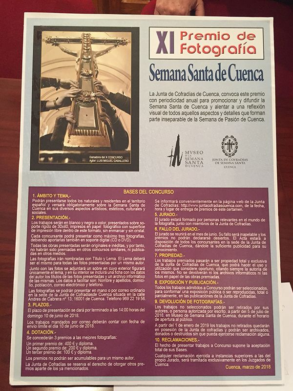 La JdC convoca la undécima edición del Premio de Fotografía “Semana Santa de Cuenca”