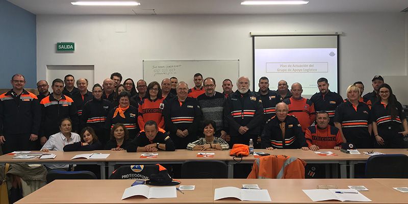 La Junta forma a una treintena de voluntarios de Protección Civil sobre la gestión de los Grupos de Apoyo Logístico