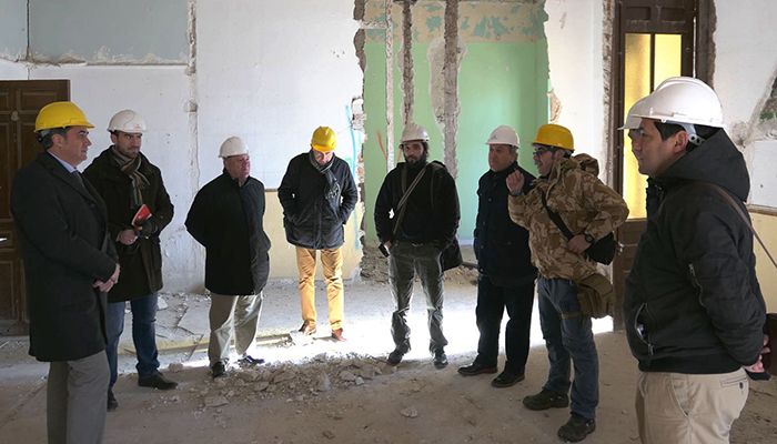 Mariscal visita las obras de Rehabilitación de la Casa del Corregidor