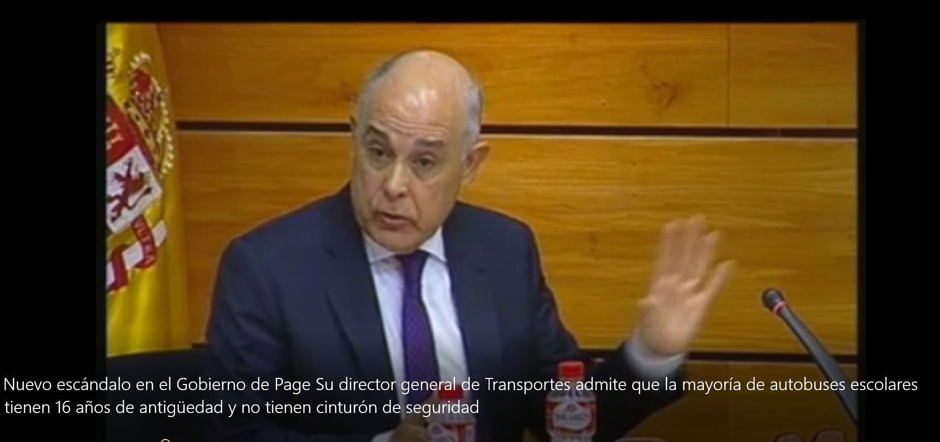 Nuevo escándalo en el Gobierno de Page: Su director general de Transportes admite que la mayoría de autobuses escolares tienen 16 años de antigüedad y no tienen cinturón de seguridad
