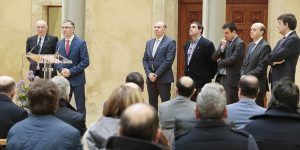 Pastrana clama contra la despoblación de La Alcarria en la inauguración de la XXXVII Edición de la Feria Apícola