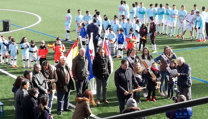 Vicente del Bosque inaugura oficialmente la remodelación del campo de fútbol de Horcajo de Santiago