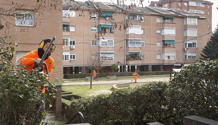 Durante toda la semana, la zona de las Casas del Rey está siendo objeto de una actuación integral