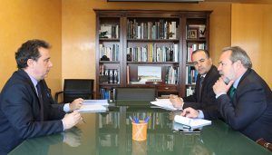 El delegado del Gobierno en Castilla-La Mancha se reúne con el presidente de la Confederación Hidrográfica del Tajo