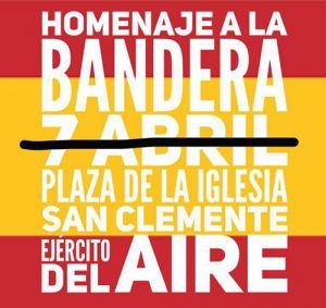 El Ejército del Aire pospone el Homenaje a la Bandera de San Clemente por meteorología adversa