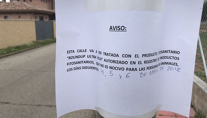 El PP de Cabanillas denuncia que el Ayuntamiento volverá a utilizar glifosato en las calles, incumpliendo así una de sus promesas electorales