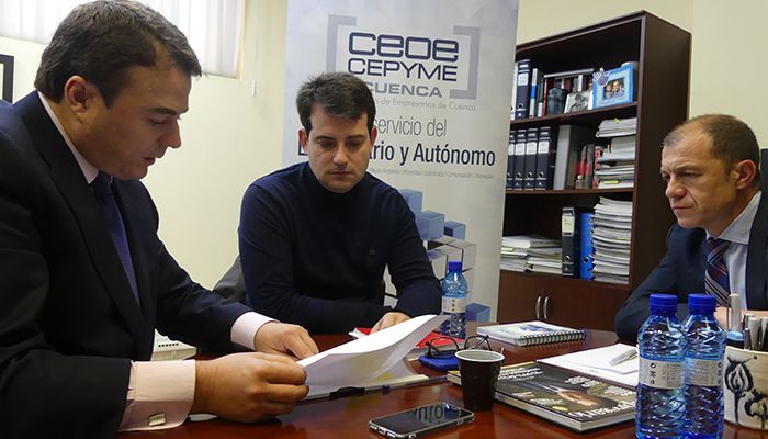 El presidente de CEOE-Cepyme Cuenca mantiene su primer encuentro con el nuevo secretario general de UGT