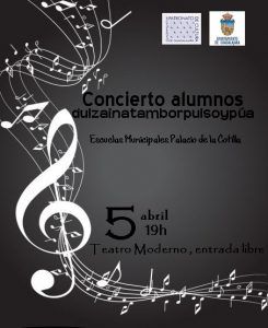 Este jueves, 5 de abril, audición de los alumnos de La Cotilla en el Moderno