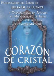 La autora conquense Julia de la Fuente presenta en Huete su libro “Corazón de Cristal”