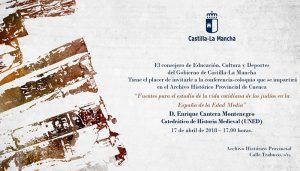 Las fuentes para el estudio de la vida cotidiana de los judíos en la España de la Edad Media llegan al ciclo de conferencias del Archivo de Cuenca