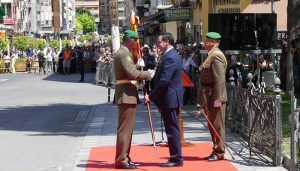 Toma de mando del nuevo jefe de la Agrupación de Transporte n.º 1, muy vinculada a Cuenca