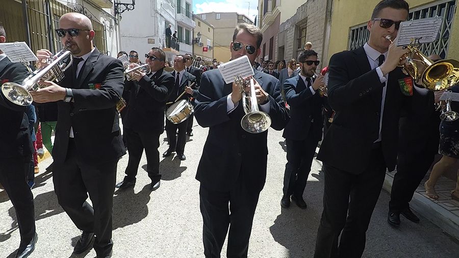 Huete. San Juan 2018. Banda de Cornetas y Tambores San Juan Evangelista