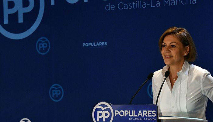 Cospedal: "A Sánchez le da igual pactar con Cs, Bildu, ERC o Podemos, todo vale con tal de ser presidente del Gobierno"