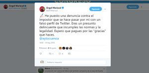 El alcalde de Cuenca denuncia a un presunto delincuente por suplantar su identidad en twitter