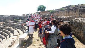 Exitosa y participativa convivencia escolar en el Parque Arqueológico de Segóbriga en torno a la romanización de nuestra provincia