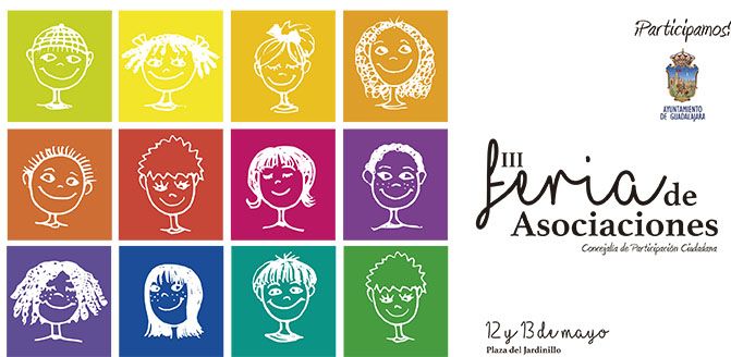 Un total de 45 asociaciones participan en la 3ª Feria de las Asociaciones organizada por el Ayuntamiento de Guadalajara