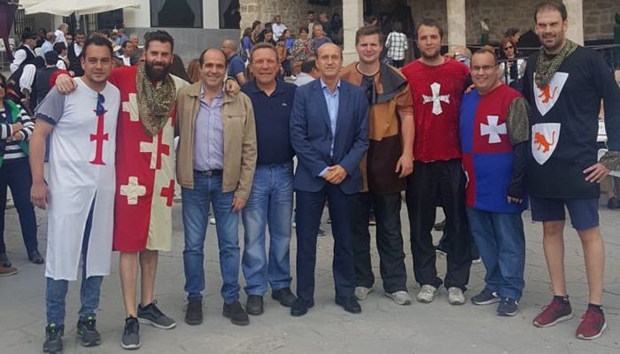 Juan Pablo Sánchez Sánchez-Seco visita la Feria Medieval de Auñón