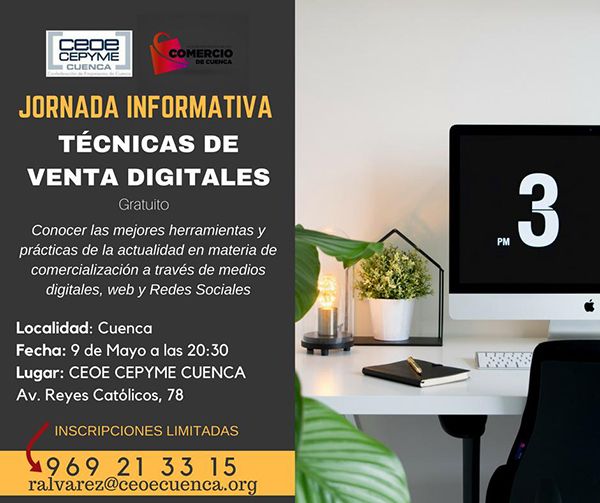 La Asociación del Comercio de Cuenca celebra el miércoles una jornada sobre técnicas de venta digitales