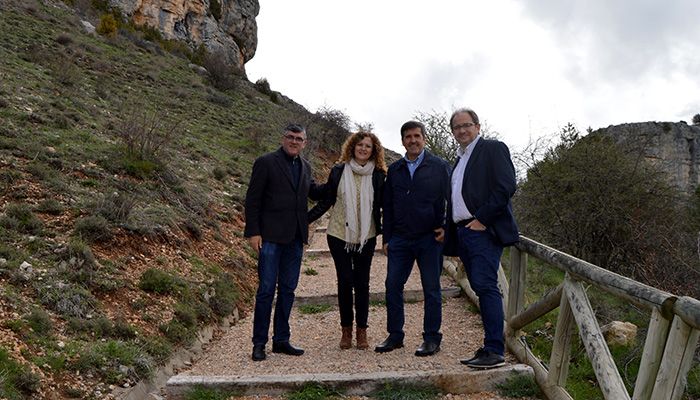 Las ayudas de la Junta para obras de emergencia contribuyen a recuperar el camino a la cueva natural de La Vega del Codorno