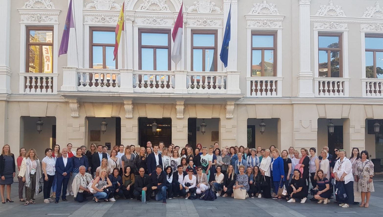 Representantes de la Unión Europea de Gimnasia visitan Guadalajara y son recibidos en el Ayuntamiento por Antonio Román
