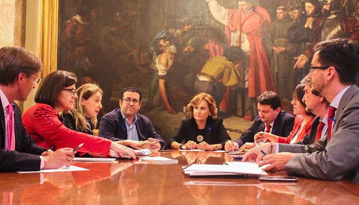 Senadores del PP de Cuenca se reúnen con la Comisionada del Gobierno de Rajoy frente al Reto Demográfico