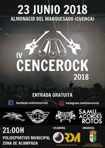 Almonacid del Marquesado acogerá el sábado 23 de junio la cuarta edición del Cencerock