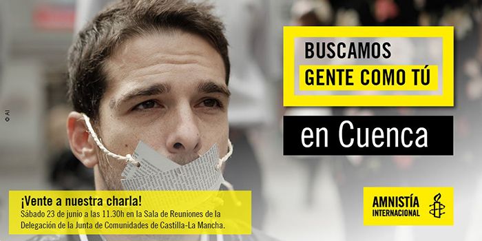 Amnistía Internacional ofrece una charla para constituir un grupo de activistas en Cuenca