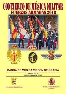 Belmonte acoge este sábado un concierto de música militar a cargo de la banda “Virgen de Gracia”