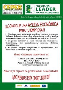 CEDER Alcarria Conquense reactiva las órdenes de pago de 7 expedientes de proyectos por un importe total de más de 80.000€