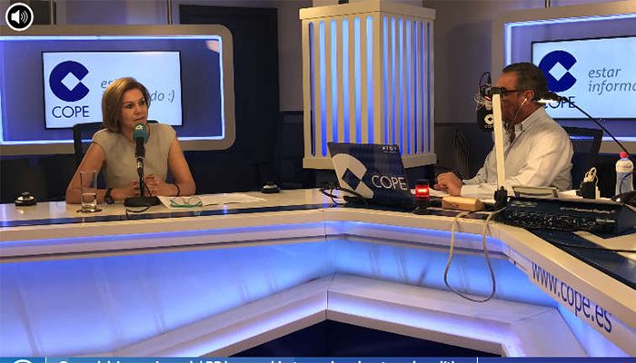 Cospedal deja claro que no tiene intención de caer en guerras internas que debiliten el partido