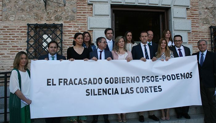 El PP denuncia que el fracasado Gobierno de Page y Podemos silencia las Cortes de Castilla-La Mancha