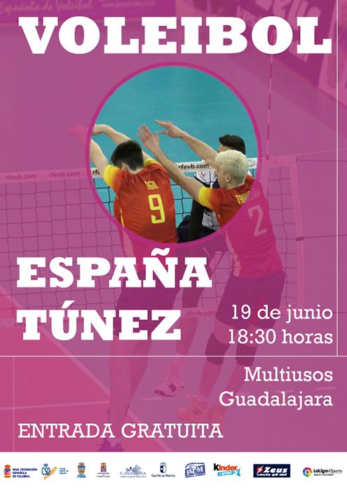 Esta tarde, en el Multiusos, partido amistoso entre las selecciones de voley masculino de España y Túnez
