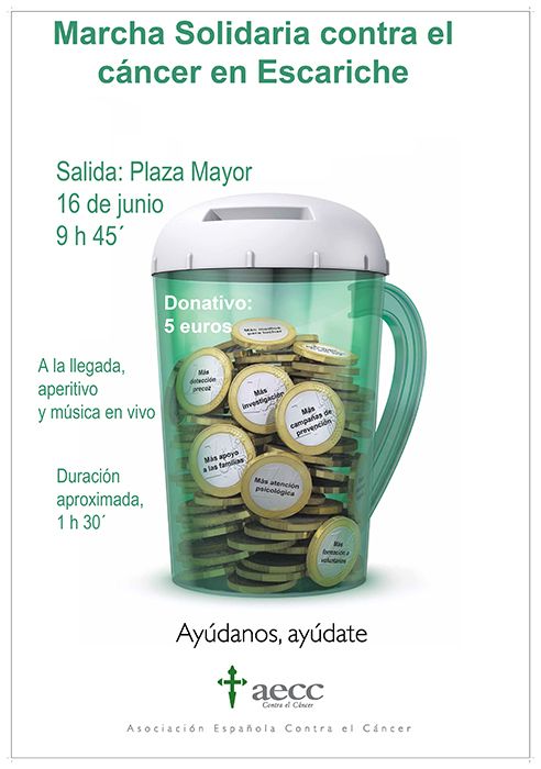 Este sábado, I Marcha Contra el Cáncer de Escariche