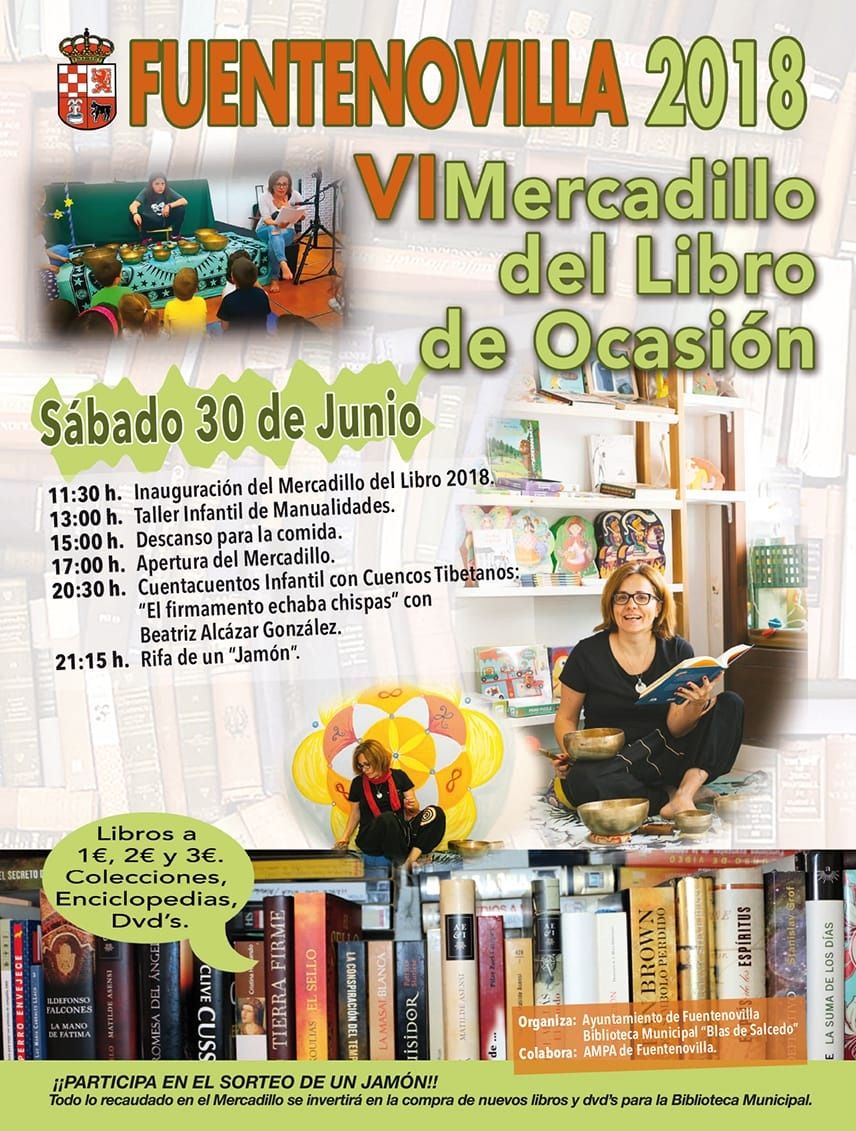 Este sábado, VI Mercadillo del Libro de Segunda Mano en Fuentenovilla 3 Este sábado, VI Mercadillo del Libro de Segunda Mano en Fuentenovilla