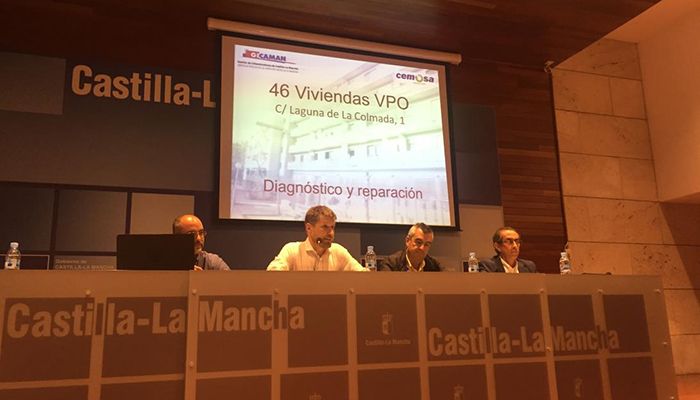 Gicaman traslada a los vecinos de Laguna de la Colmada el diagnóstico del edificio y prevé el final de las obras y regreso de los inquilinos a principios de 2019