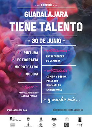 Guadalajara tiene talento” llenará de arte el parque de Adoratrices el 30 de junio