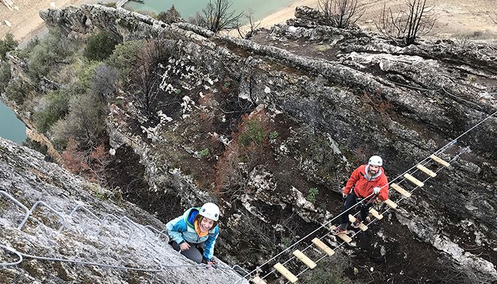 La Vía Ferrata Boca del Infierno de Sacedón se abre al público