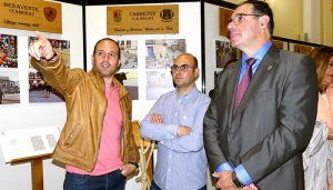 Prieto inaugura en la Diputación la exposición del Museo Itinerante de la Federación Española de Toro de Cuerda