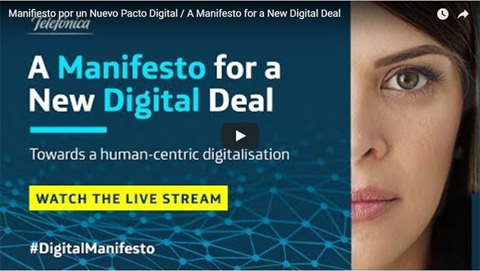 Telefónica aboga por un “Nuevo Pacto Digital” para que la digitalización beneficie a todos